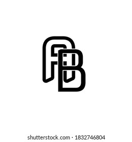 Modern Letter AB Monogram logo