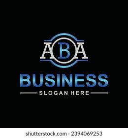 Modern Letter ABA Linked Logo Vector Template, suitable for which company or brand name start those initial.