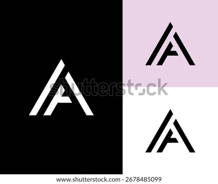 Modern Letter A Abstract Logo