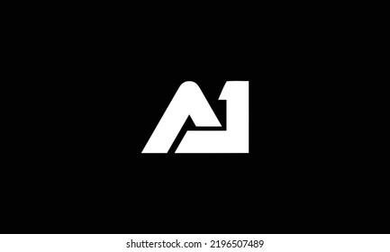  Modern letter AJ, LA logo design 