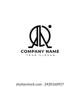 
Modern Letter Al Logo, Vektordesign-Vorlage