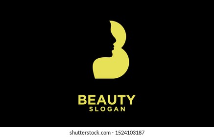 modern letter b for beauty logo icon design vector illustration template
