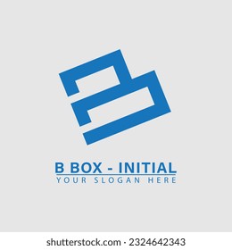 Modernes Briefkasten B Initialen Logo Symbol. Abstrakte Vektorgrafiken, einfache, elegante Flachgrafik-Stil.