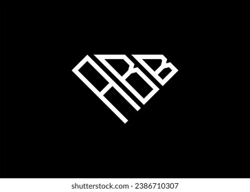 Moderner Buchstabe A B Logo in Rauminformung und Anfangsbuchstabe A B B Logo, Vektorvorlage