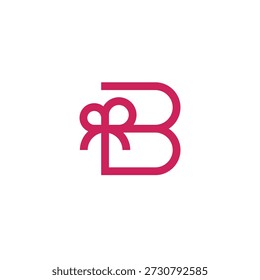 Letra moderna B Logo de regalo 