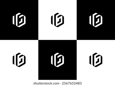 modern letter b illustration vector logo