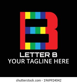 Modern Letter B logo design template