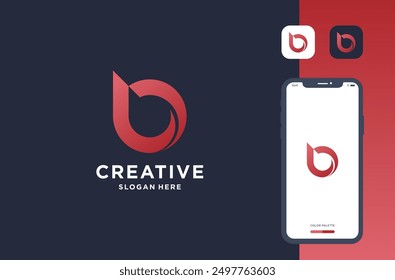 modern letter b logo design inspiration