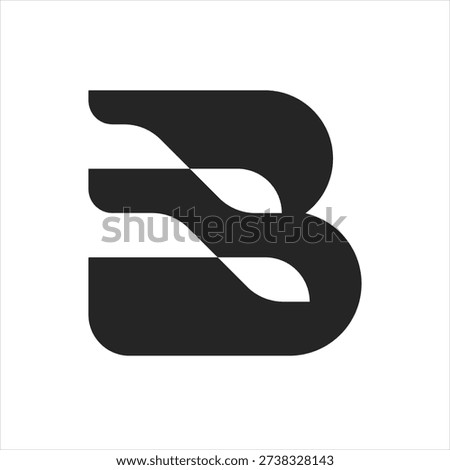 Modern letter B logo featuring integrated car silhouettes. Bold geometric monogram suitable for automotive brands, car dealerships, transport companies and mobility startups.