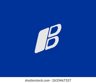 Modern letter B logo. Suitable for company logos operating in the technological fields.