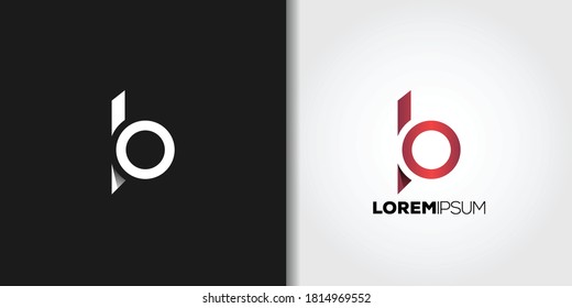 Modern Letter B Logo Template Set Stock Vector (Royalty Free ...