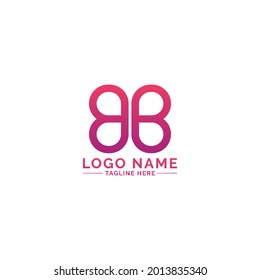 Elementos modernos del diseño de iconos del logotipo BB - plantillas de signos vectoriales.