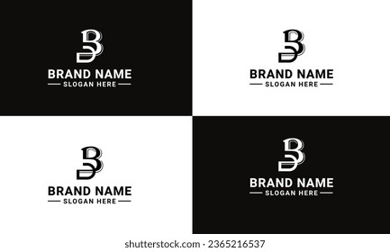 modern letter BD logo design company brand 