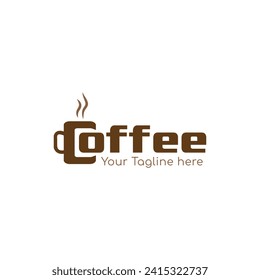 Modern Letter C Coffee-Logo-Design-Vorlage