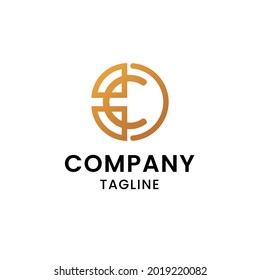 Modern Letter C for Crypto Logo
