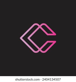 letra moderna Diseño inicial del logotipo C
