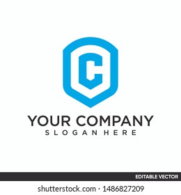 MODERN LETTER C LOGO DESIGN