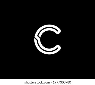 Modern letter C logo design vector illustration