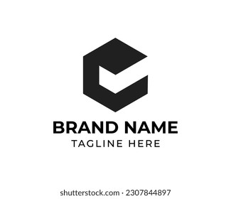 Modern letter C logo design