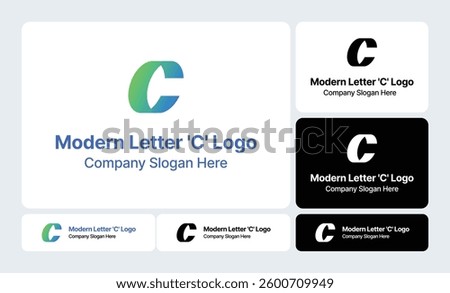 Modern Letter 'C' Logo | Sleek and Minimalist Typography