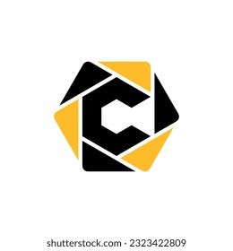 modern letter C logo, vector illustration