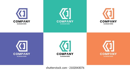 modern letter C monogram logo design collections
