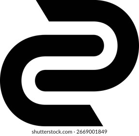 Letra moderna CC logotipo vetor