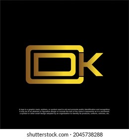 Modern Letter CDK vector logo. Letter DKC vector logo design template. Logo design mark template. KDC Initials letter CKD logo design template. KC, CD, DC, KD