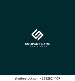 Modern letter CM or SCM logo vector design template
