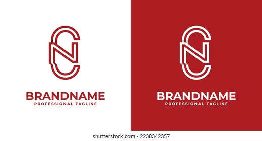 Modern Letter CN Logo, suitable for any business with CN or NC initial.