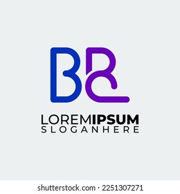 modern letter colorful and gradient logo