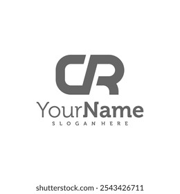 Modern letter CR logo design vector. Creative CR logo concepts template