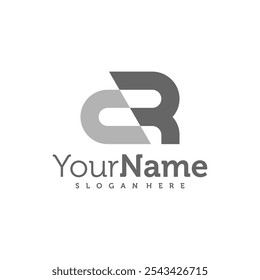 Modern letter CR logo design vector. Creative CR logo concepts template