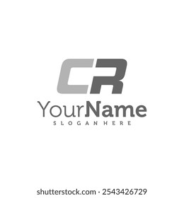 Modern letter CR logo design vector. Creative CR logo concepts template