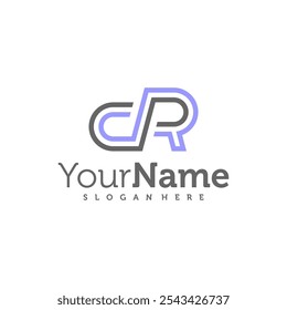 Modern letter CR logo design vector. Creative CR logo concepts template