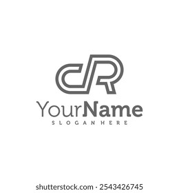 Modern letter CR logo design vector. Creative CR logo concepts template