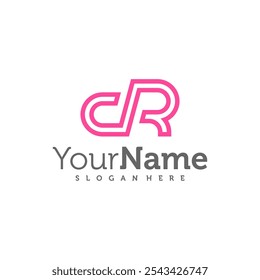 Modern letter CR logo design vector. Creative CR logo concepts template