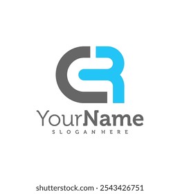 Modern letter CR logo design vector. Creative CR logo concepts template