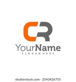 Modern letter CR logo design vector. Creative CR logo concepts template