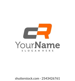 Modern letter CR logo design vector. Creative CR logo concepts template