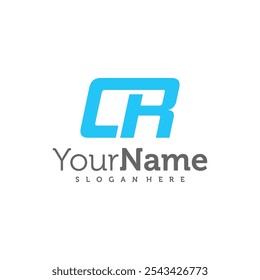 Modern letter CR logo design vector. Creative CR logo concepts template