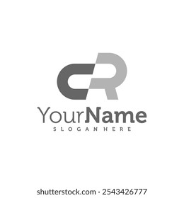 Modern letter CR logo design vector. Creative CR logo concepts template