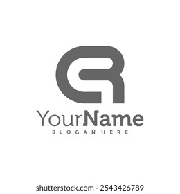 Modern letter CR logo design vector. Creative CR logo concepts template