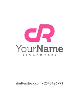 Modern letter CR logo design vector. Creative CR logo concepts template