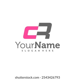 Modern letter CR logo design vector. Creative CR logo concepts template