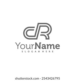 Modern letter CR logo design vector. Creative CR logo concepts template