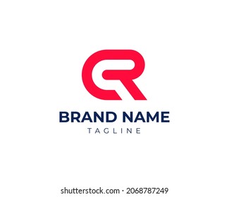 Modern Letter CR Monogram Logo