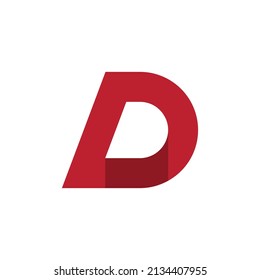 Modern Letter D 3d Perspective Logo Stock Vector (Royalty Free ...