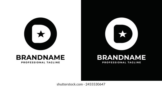 Logotipo D moderno, adecuado para cualquier negocio con D inicial