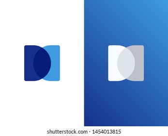 Modern letter DC logo. Creative minimal emblem concept. Graphic alphabet symbol for corporate business identity. Vector sign design element